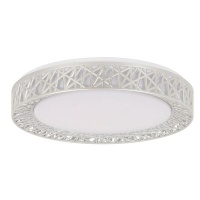 Zebbies Lighting - Luzon - White and Silver Plastic Ceiling Light Photo