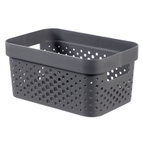Curver By Keter Infinity 4.5L Storage Basket With Dots - Dark Grey Photo