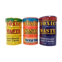 Toxic Waste Sour Candy Drum Variety Pack of 3 Photo
