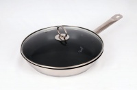 TISSOLLI Stainless Steel Non Stick Frypans - 24cm With Glass Lid Photo