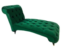 Decorist Home Gallery Diyahne - Green Chaise Lounge Chair Photo
