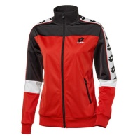 Lotto Women’s Athletica Prime Sweat Jacket FZ -Red Fluo & Black Photo