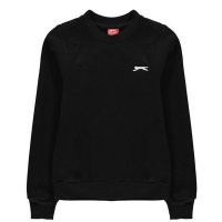 Slazenger Junior Boys Fleece Crew Sweater - Black [Parallel Import] Photo