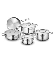 KORKMAZ Alfa 9 piecess Stainless Steel Cookware Set Photo