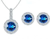 Civetta Spark Rachel Set - Swarovski Sapphire Crystal Photo