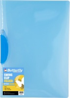 Butterfly A4 Swing Clip Folders - 540 Micron - Blue - Pack Of 5 Photo