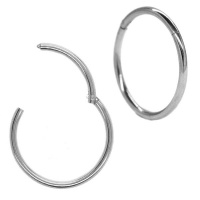 Androgyny 16x 1mm Pair hinged segment ring body piercing hoop 316L Photo