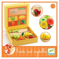 Djeco Wooden Food - Fruit and Vegetables to Cut Photo