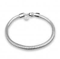 Lucid Silver Plated Charm Bead Bracelet For Charms - 20cm Photo