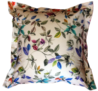 H Design H-Design Scatter Cushion Colourful Small Leaves Design Photo