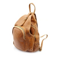 TM Leather Tasha Brown Backpack Photo