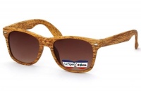 Le Specs - Wayfarer Sunglasses - Wooden Finish Photo