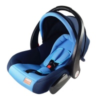 MamaKids Luna Infant Car Seat - Group 0 - Navy & Blue Mesh Photo