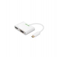 CE LINK USB Type-C to VGA / HDMI Two-in-One HD Converter 4K x 2K – White Photo