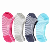 Woodland Ladies Loafer Socks - Quad Pack - Multi Colours Photo