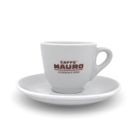 Caffe Mauro Classic Porcelian Espresso Cups and Saucers Photo