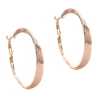 SISTA Jewellery Sista Rose Gold Triple Hoop 50mm Earring-SE1 Photo