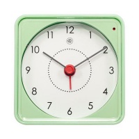 NeXtime 7.3cm "Nathan" Plastic Square Alarm Clock - Green Photo