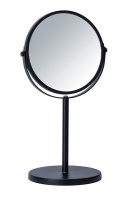 WENKO - Standing Double Sided Cosmetic Mirror - 3X Mag - Assisi - Black Photo
