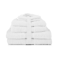 Glodina Bulk Pack 6 X White Cotton Towels Photo