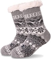 Girls Boys Slipper Socks Child Warm Fuzzy Fluffy Soft Fleece -3 to 8 years Photo