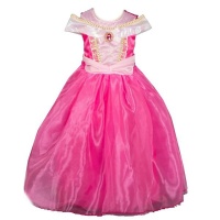 Kid's Pink Off-The-Shoulder Pink Princess Dress Photo
