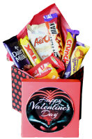 The Biltong Girl Happy Valentines Day Chocolate Box - Black hand with heart Photo