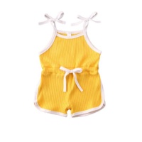 Girls Top and Short Set Yellow Photo