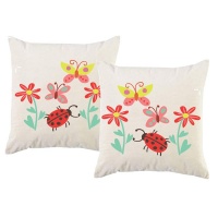 PepperSt – Scatter Cushion Cover Set – Lady Bugs Photo