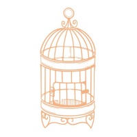 Couture Creations My Secret Love Mini Stamp - Small Birdcage Photo