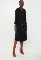 Women's Vero Moda Catrin Calf Shirt Dress - Black Photo