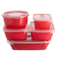 Otima 5 Piece Food Storage Container Set - Red Photo