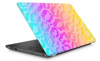 Laptop Skin Colourful Leopard spots Photo