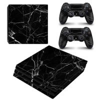 SkinNit Decal Skin For PS4 Pro: Black Marble Photo
