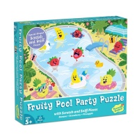 Peaceable Kingdom Scratch And Sniff Puzzle Fruity Pool Party Photo