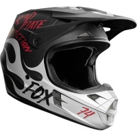 Fox Racing Fox Kids V1 Rodka SE Light Grey Helmet Photo