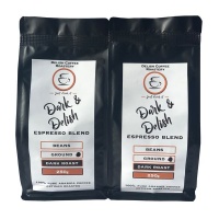 Delish Coffee Roastery - Dark & Delish Espresso - 250g Ground - Set of 2 Photo