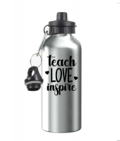 Graceful Accessories Silver Teach Love Inspire Water Bottle Photo