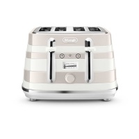 Delonghi - Avvolta Class 4 Slice Toaster - Graceful White Photo