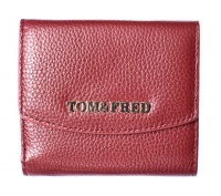 Tom & Fred London® Celtic Genuine Leather Pebble Purse: Sultry Red Photo