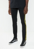 Men's Cheap Monday Tight Fit Tape Jeans - Black Photo