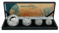 SA Mint 2004 Big 5 Leopard Proof Silver Set From the 2oz Silver to 1/4oz Photo