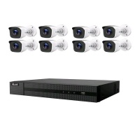 HiLook 8ch Turbo HD720p with 2 Channel IP Hybrid DVR Kit - 1TB Photo