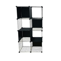 Creative Living DIY Storage Cabinet-Metal/plastic Modular Organizer Black Photo