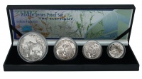SA Mint 2002 Big 5 Elephant Proof Silver Set from the 2oz Silver to 1/4oz Photo