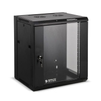 Space TV Wall-Mounted 6U Lockable Network Cabinet for Multimedia Server Photo