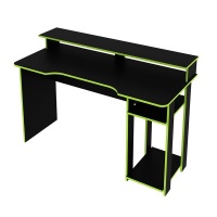 LINX Techno Mobili Desk Gamer Station Black & Green / Preto & Verda Photo