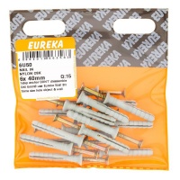 Eureka Nail-In Nylon Countersunk 6 X 40mm Q:15 Photo