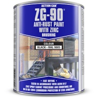 Action Can Anti Rust Paint Zg-90 Black 900Ml Photo