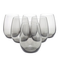 Crockery Centre Wine Glass Stemless Amber- 440ml - 6-Piece Photo